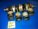 Crankshaft 9074A2 9137A12 Piston For Block Crankcase 5340A4 Mercury 85HP 850. Fixed Price $259.00.