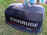 Evinrude Johnson 115HP Outboard Motor Cowling Hood Black 5004410 Used Oem. Fixed Price $99.00.
