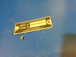 Model Plate # JW18R JW-18R Memorabelia Vintage Johnson Evinrude 3HP. Fixed Price $29.00.