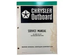 Chrysler Outboards OB3435, 20/30 Hp Motors Service Manual. Fixed Price $19.99.