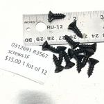 Genuine Omc Outboard 0312691 Dash Panel Screw Qty (R3567 1F). Fixed Price $15.00.