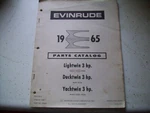 1965 Evinrude Outboard Parts Catalog 3 Hp. Fixed Price $25.00.