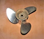 Johnson Evinrude Viper Stainless Steel Cr Propeller 14.75 X 19" Pn 0176630. Fixed Price $108.00.