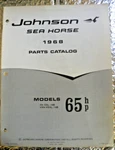 Factory 1968 Johnson Sea-horse Outboard Parts Catalog 65 Hp Vxl 14B Vxhl. Fixed Price $13.00.