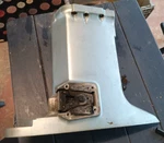 0335599 340824 Evinrude Johnson V6 Midsection Outer Exhaust Housing 20". Fixed Price $88.11.