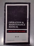 Mercury Outboard Operation + Maintenance Manual, 90-814368910-590, 4HP 5HP. Fixed Price $19.95.