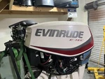 40 50 60 Hp Evinrude E-tec 0285812 Motor Cover White Af Ag Models Two Stroke. Fixed Price $575.00.