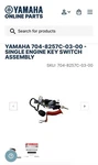Key Lock - Yamaha Panel, Main Switch Assembly For Boat. Fixed Price $72.23.