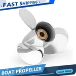 10 1/2 X 15 Stainless Steel Outboard Boat Propeller For Mercury Engines 40-60HP. Fixed Price $165.99.