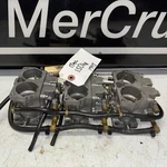 1995 150 Hp Mercury V6 Outboard Wmh 32 Carburetors 818650A34, 818650A35 Lot TA5. Fixed Price $250.00.