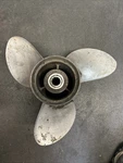 0390821 Evinrude Johnson Omc 14 1/2 X 19 Stainless Propeller Good Lh. Fixed Price $69.99.