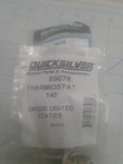 (1) Boat Marine Oem Quicksilver Thermostat 59078 140 Deg. Fixed Price $9.45.