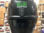 Lehr 9.9 Hp Propane Powered Outboard Engine Long Shaft Electric Start Opened. Fixed Price $3041.95.