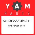 6Y8-83553-01-00 Yamaha 8FT Power Wire 6Y8835530100, New Genuine Oem Part. Fixed Price $134.69.