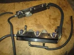 Mercury 135HP Optimax Outboard Stroke Fuel Rail And Injector Set 804512. Fixed Price $300.00.