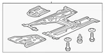 Genuine Honda Cover Assembly Engine (lower) 74110-TR3-A20. Fixed Price $145.52.