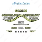 Mercury Optimax Bluewater 250 Hp Green Camouflage Outboards Decals Stickers. Fixed Price $53.13.