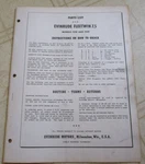 1955 Evinrude Fleetwin 7.5 1/2 Hp 7518 7519 Outboard Parts Catalog Manual. Fixed Price $26.00.