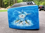 Mercury Mariner Outboard Motor Hood 100 - 125 Hp 4 Cylinder Cowling. Fixed Price $300.00.