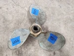 Bronze 10 1/2" X 12P Michigan Wheel Propeller, Smc 58, Pin Drive Hub, P9327. Fixed Price $59.00.