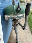 1953 Mercury Mark Outboard Motor 5HP Fishing Boat Engine Metal Sign 9X12". Fixed Price $375.00.