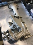 Good Used Johnson LD-11R 5 Hp Exhaust Housing And Transom Bracket Assy 0312181. Fixed Price $95.87.