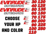 Evinrude Boat Motor Cowling Decals Custom Colors!!. Fixed Price $23.99.