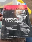 Evinrude Johnson 507547, 60 Thru V6 Models Servic Manual. Fixed Price $17.99.