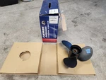 New Aluminum 12 1/4" X 15P Brp Omc Evinrude John Prop, 0778774, 13 Spline P10733. Fixed Price $115.00.