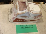 1961 Montgomery Ward Gale Sea King 5HP Outboard Five Hood Engine Cover Cowl. Fixed Price $98.00.