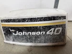1975 Johnson 40 Hp Outboard Motor Cover Cowling Oem Electric Start Used. Fixed Price $60.00.