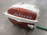1957 Johnson CD-14 5.5HP Outboard Motor Hood Engine Cover Cowling Omc. Fixed Price $89.95.