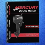 Mercury 1986-2003 9.9 10 15 Hp Service Manual Spiral Fastened, Tough Covered. Fixed Price $35.45.
