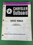 1982 Chrysler Outboard 45HP 50 Service Shop Repair Manual. Fixed Price $22.21.