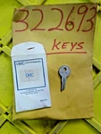 0322693 Omc Blank Ignition Key For Evinrude Johnson 9.9-50HP. Fixed Price $6.99.