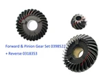 Forward & Pinion Gear 0398522 + Reverse 0318353 Omc Johnson Evinrude 40-65HP. Fixed Price $249.95.