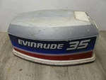 1980 Evinrude Johnson Outboard 35 Hp Hood Cover Shroud #9. Fixed Price $50.00.