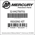 Mercury 842756T01 Rigging Kit **new Boat Part**. Fixed Price $250.00.