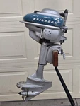 Antique 1949 Evinrude Weedless Zephyr 4429 5.4HP Outboard Boat Motor Year Only. Fixed Price $175.00.