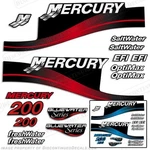 Fits Mercury 200HP Outboard Decal Kit Blue Or Red 99-04 All Models Available. Fixed Price $104.95.
