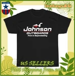 New Johnson Outboard Boat Motors Logo Men's T-shirt American Size S-5XL. Fixed Price $22.79.