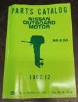 Nissan M-140-B Outboard Boat Motor Parts Catalog Ns 3.5A , 1992.12 Factory Oem. Fixed Price $7.69.