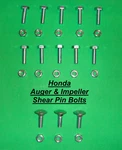Auger And Impeller Shear Pin Bolts Honda HSS724A HSS928A HSS1332A Sets 26 Pcs. Fixed Price $12.99.