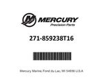 Oem Mercury 271-859238T16 Flywheel Assembly. Fixed Price $499.99.