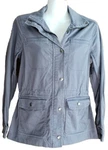 L.l. Bean Women Classic Utility Jacket Blue Gray Xs 502103 Zip-snap-pockets. Fixed Price $28.99.
