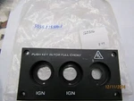 New Oem Omc Johnson/evinrude Dual Ignition Dash Plate 125316. Fixed Price $8.99.