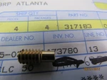 New Oem Omc Johnson Evinrude Orfice Plug 317183. Fixed Price $10.99.