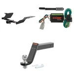 Curt Trailer Hitch Tow Package Class Receiver, Wiring, 45064 Ball Mount 13314. Fixed Price $363.99.