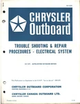 1968 Chrysler Outboard 9.9 Hp Electrical Troubleshooting Booklet - OB1029S Good. Fixed Price $18.34.