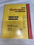 1975 Johnson Outboards 6 Hp #jm 7504. Fixed Price $13.88.